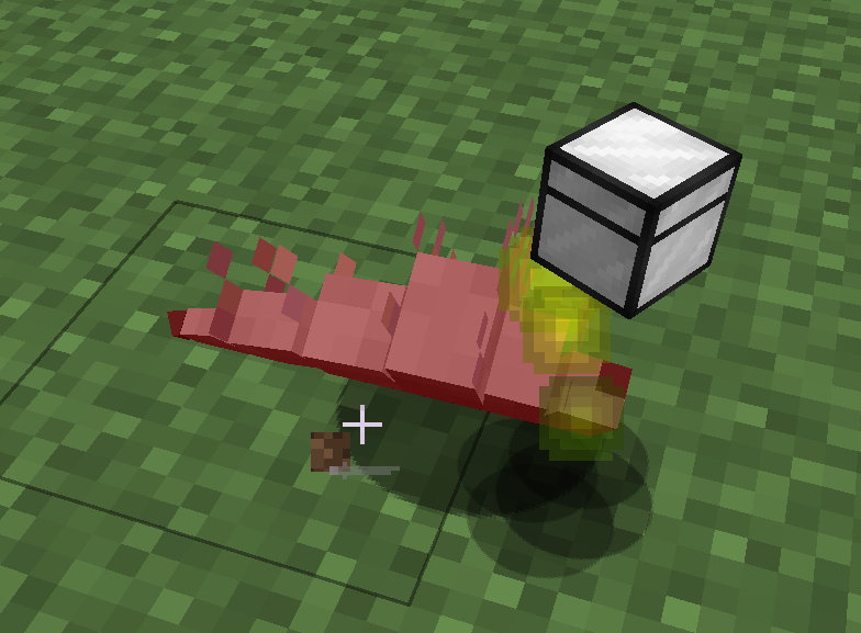 Silverfish dropping a loot crate