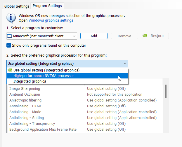 Select High-performance NVIDIA processor